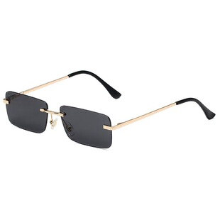 Tide, (Cross-border trading), square small glasses solar-powered, marine trend sunglasses
