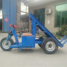 电动座驾式拉砖车 骑行式三轮窑厂干坯车 手摇自卸平板运输车