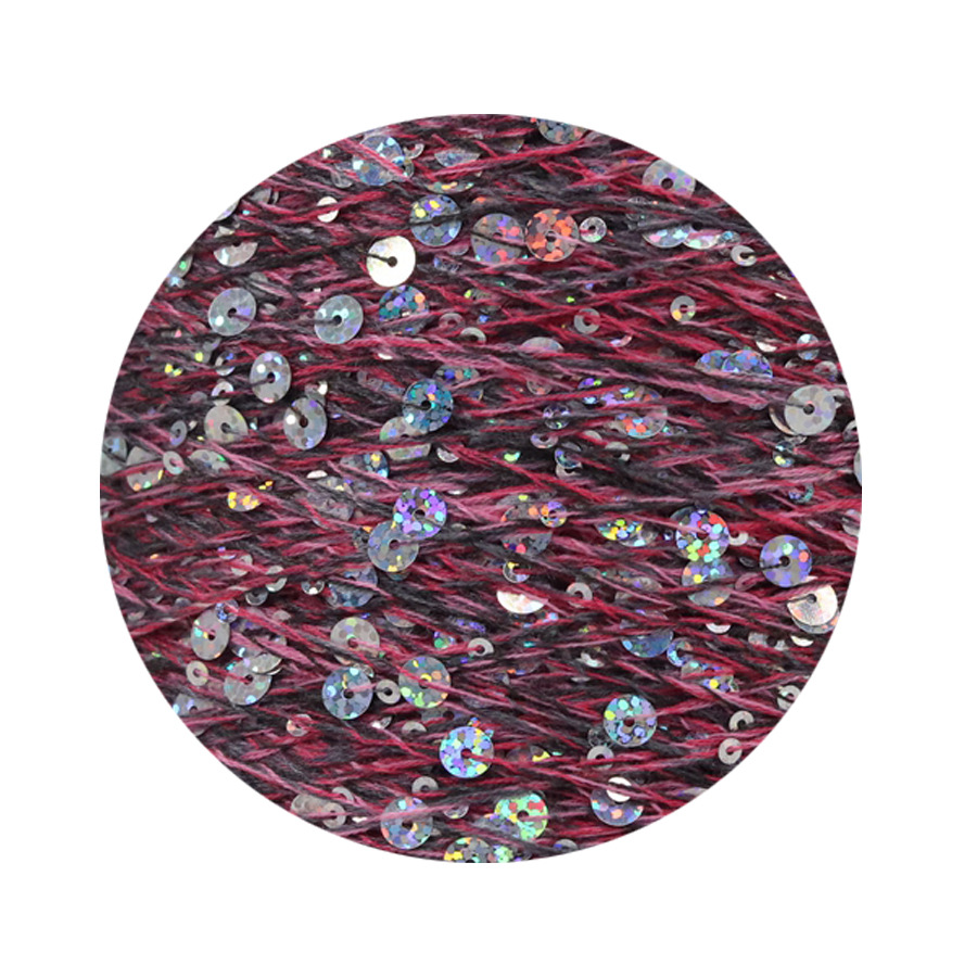 50g algodón lentejuelas hilo 3mm + 6mm peinado tamaño de lujo lentejuelas mano hilo tejer precio al por mayor