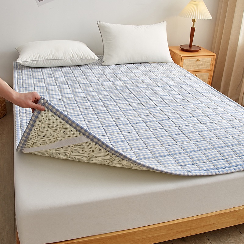 Blue small grid [antibacterial and antibacterial xinjiang cotton filling]