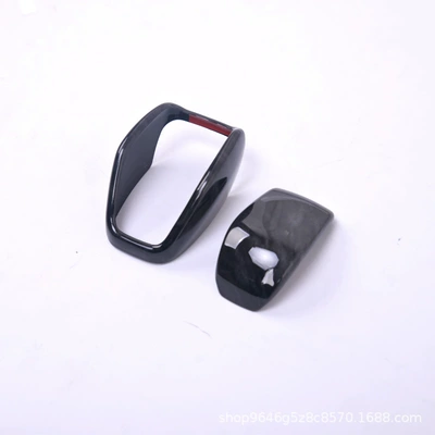 Weilanda RAV4 Rongfanglu gear – Sürətlər qutusu və əl tormozu başlıqları - low-profile-black-wood-grain-2-piece-set