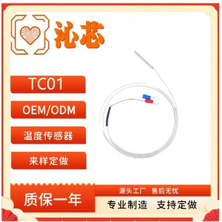 K型热电偶直管探针式传感器 刺入式温度探头可定制TC01