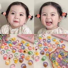 兒童皮筋寶寶拇指發圈不傷發彈性好女孩頭飾女童發繩裙邊皮筋髮飾