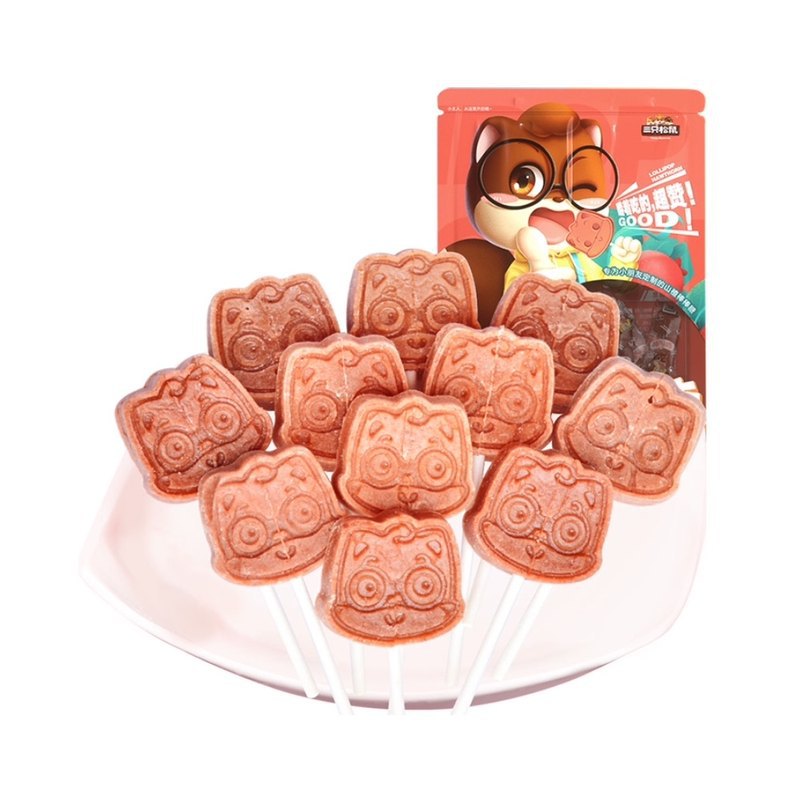 One-piece dropshipping three Squirrels Barberry Haws 108g Barberry Candy Barberry Roll Dried Tangerine Peel Barberry Slices Independent Packaging