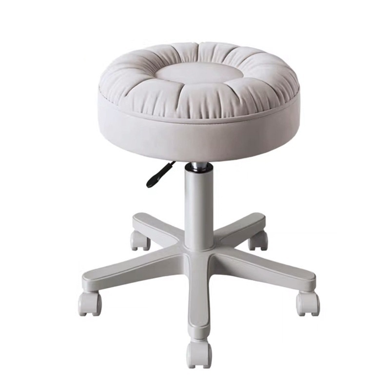taburete pequeño elevable para el hogar móvil pequeño taburete de manicuría silla giratoria taburete de belleza