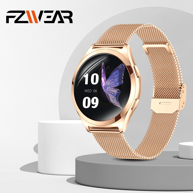 新款Y35女性时尚智能手表1.27寸球面屏蓝牙通话运动防水智能手环