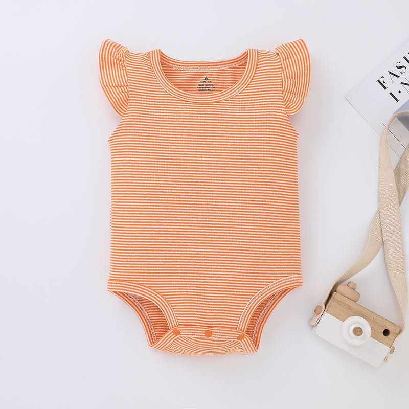 Summer One-piece Three-piece Baby New Flying Sleeve Romper Wholesale display picture 6