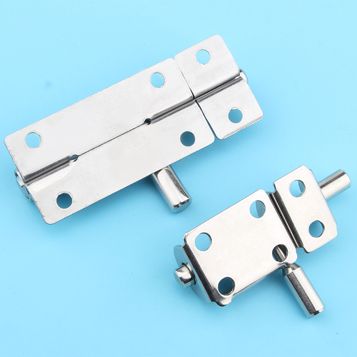 No punching buckle 304 stainless steel door bolt anti-theft wooden door door bathroom plug lock old-fashioned sliding door lock