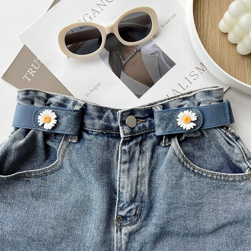 De alta calidad al por mayor Punch-libre perezoso cinturón pantalones vaqueros de las mujeres todo partido invisible elástico cinturón decorativo