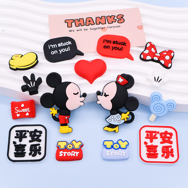 Soft Plastic Accessories Couple Toothbrush Cup Wedding Couple Storage Box Decorative Hole Slippers Refrigerator Patch Material Soft Plastic Accessories Couple Toothbrush Cup Wedding Couple Storage Box Decorative Hole Slippers Refrigerator Patch Material