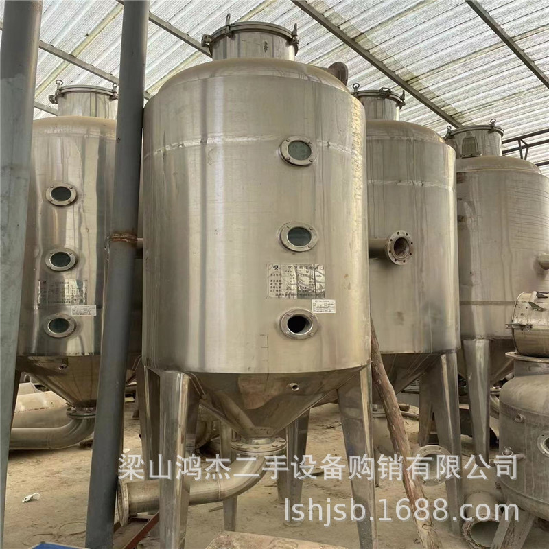二手钛材双效强制循环结晶蒸发器 全自动500升316L三效蒸发器