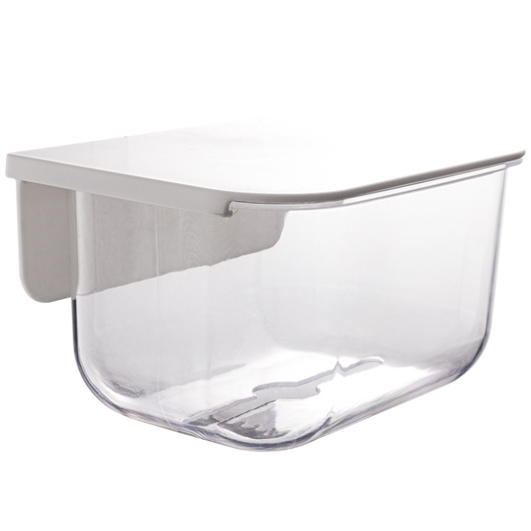 Caja de extracción de papel transparente colgada en la pared para el baño, caja de extracción de papel de doble propósito para la pared sin marcas de escritorio