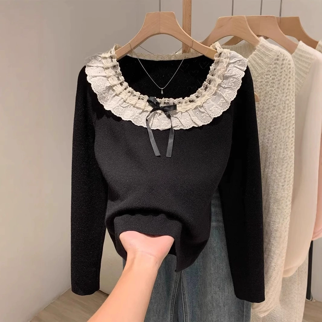 Красный дизайн теплый и мягкий ветер кукольный воротник