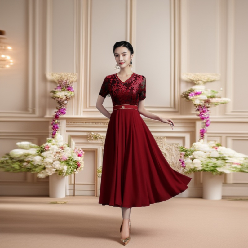 Summer retro long dress