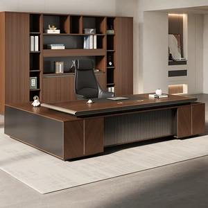 Стол президента Boss Prestan's Desk High -Level Sensing Studio Manager Manager Office Desk Desk, Стол и Комбинация стула