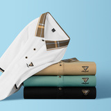 Шелковая быстросохнущая летняя футболка с коротким рукавом для отдыха, универсальная цветная футболка polo, подарок на день рождения