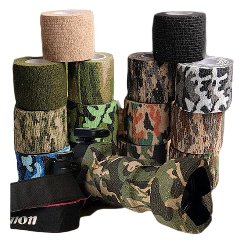 Spot Wholesale Desert Camouflage Outdoor Bionic Decorative Bandage Camera Disguise Self-Adhesive Portable Wrist Protection