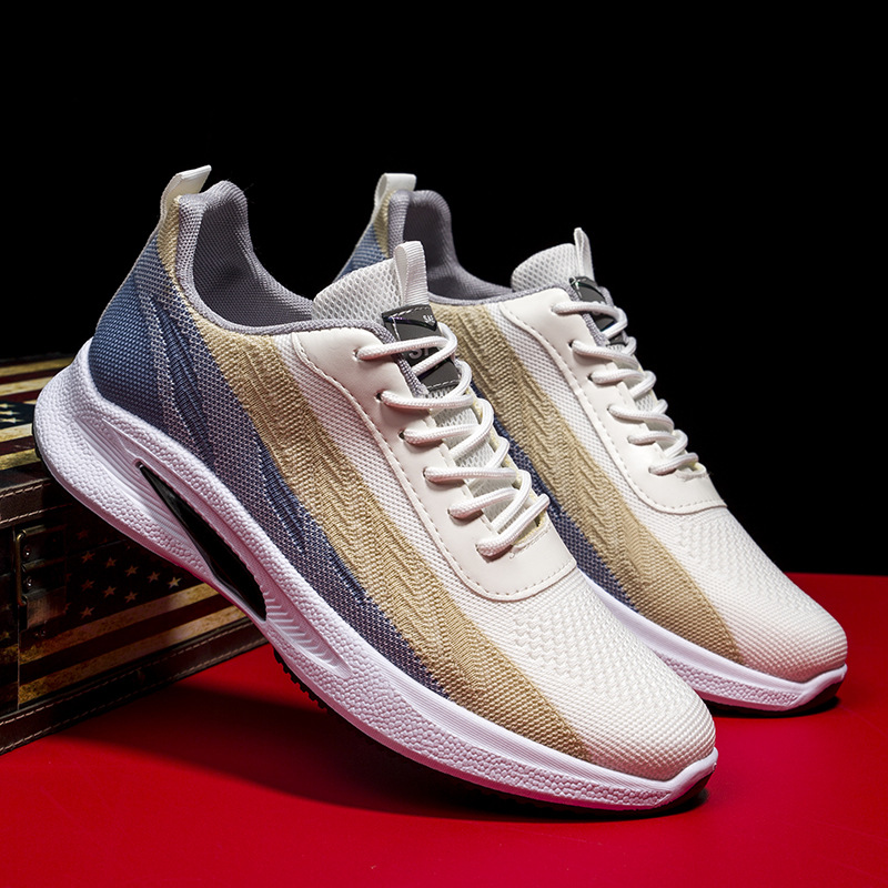 Men Sports Shoes Work Shoes Sneakers Mesh Rubber Sole Arch Support Footgear_voghion.com