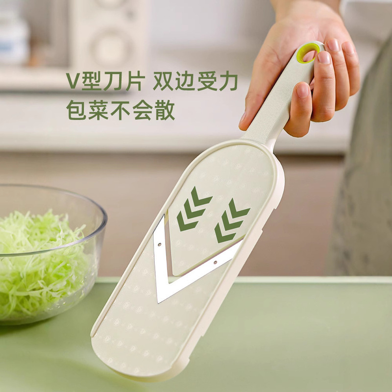 国境を越えたアマゾン家庭用多機能スライスツール、ブラシ付き野菜サラダシュレッダー、キャベツおろし器|undefined