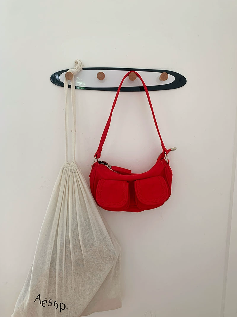 Нейлоновая сумка через плечо, small design, корейский тренд, компактная 20×10,5×6 см