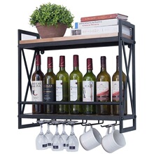 华致红酒货架生产红酒架展示架中岛柜酒庄超市货架双面木质陈列架