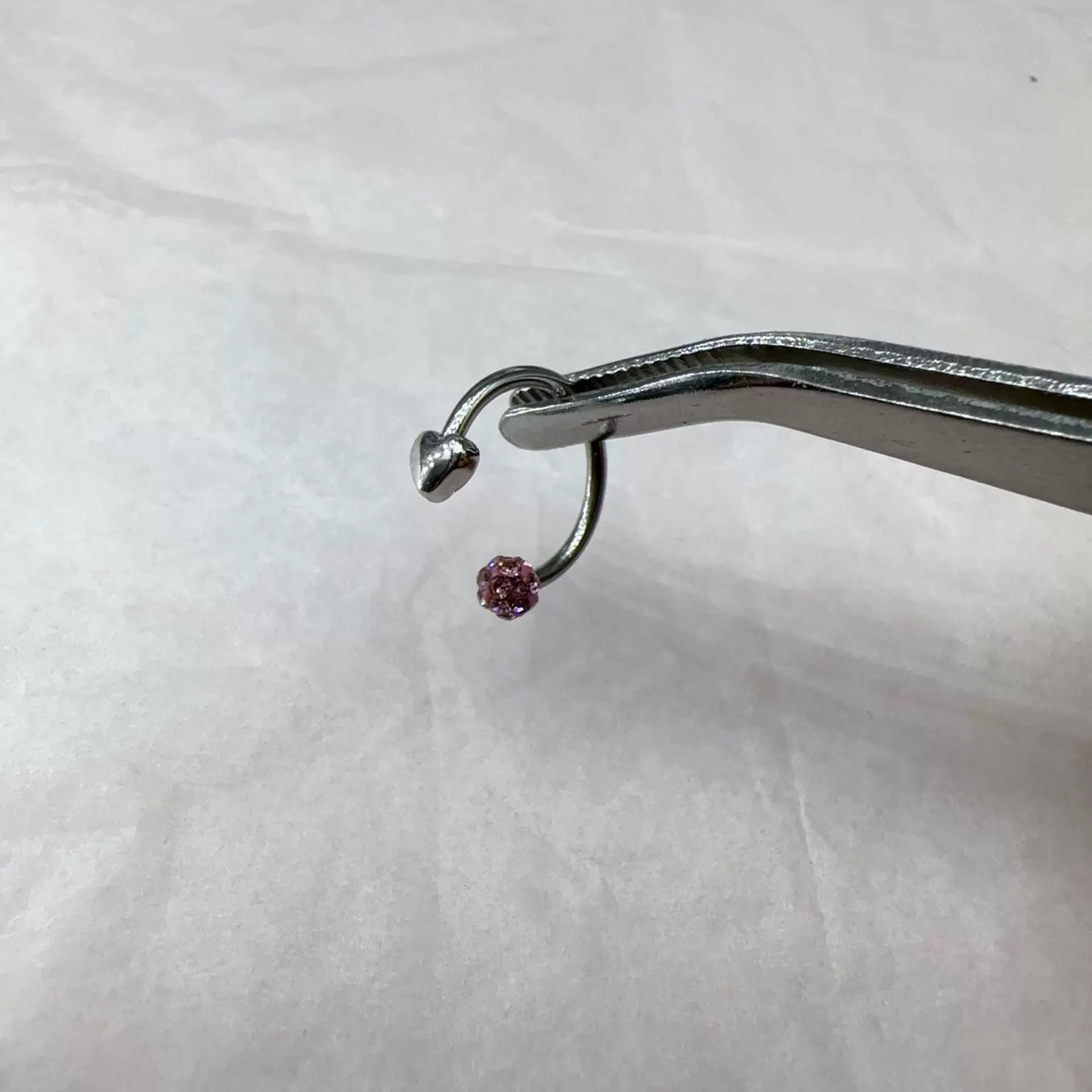 Labret stud lip piercing jewelry styling detail