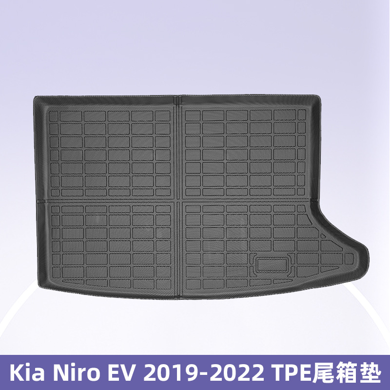Para Kia Niro EV 2019 - 2022TPE Foot Pad 3D All Weather Material Back Cojín