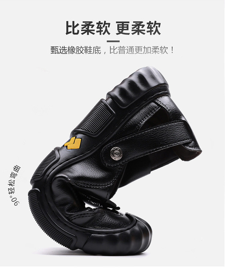 Giày sandal nam cỡ lớn mùa hè kiểu lười khoét lỗ đế mềm xỏ chân — Màu nâu, màu đen chi tiết 7