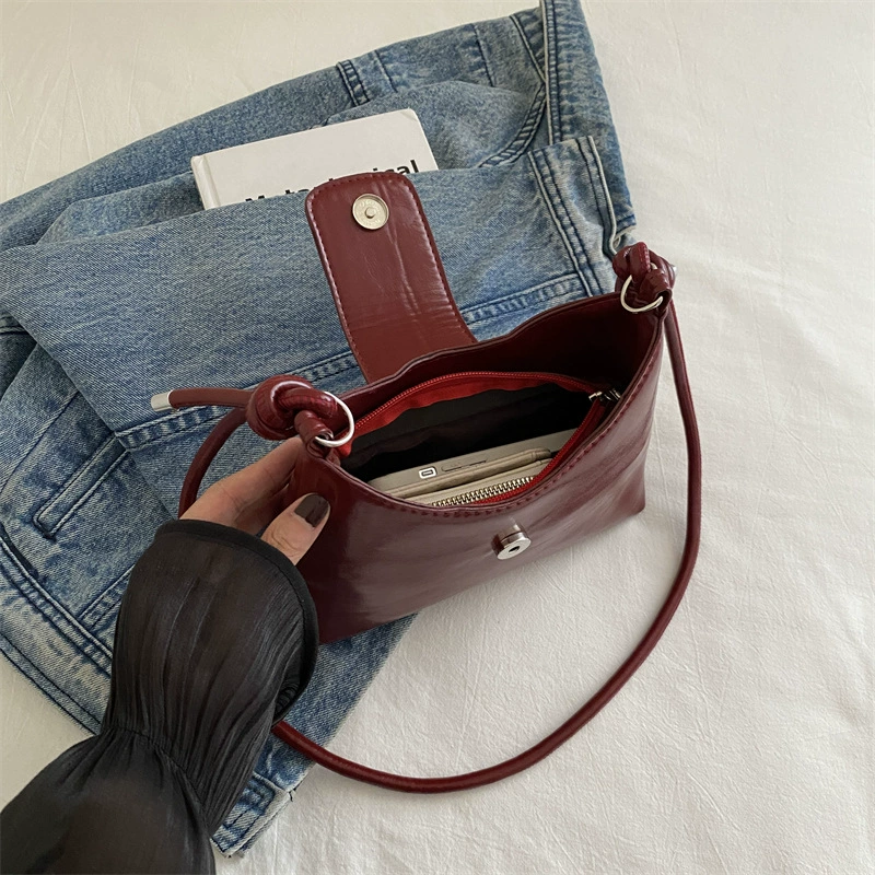 Плечевая сумка One-Shoulder, корейский стиль, маленький бант, компактная сумка под руку
