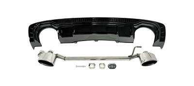 13-16 models suitable for Audi A4L B8PA Big Surrounded - old-to-new-13-16-rs4-tail-lip-and-exhaust-tipstandard-modeldual-exhaust