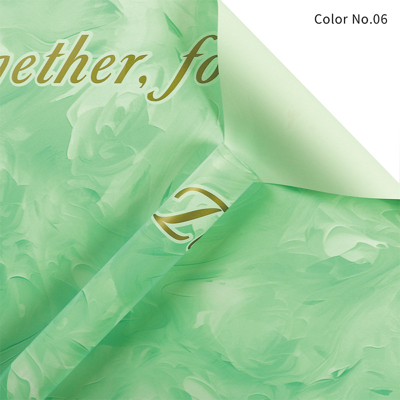 Huaxi Tu Shan amor material de embalaje de flores estampado papel de embalaje de flores moda elegante ramo florista papel de embalaje de flores