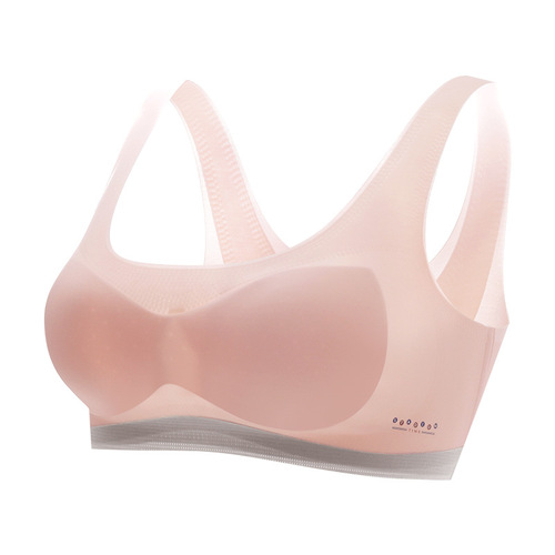 Girls' underwear, adolescent development period, junior high school and high school students' 13-year-old seamless cloud-sense bra, girls' sports shock-proof vest