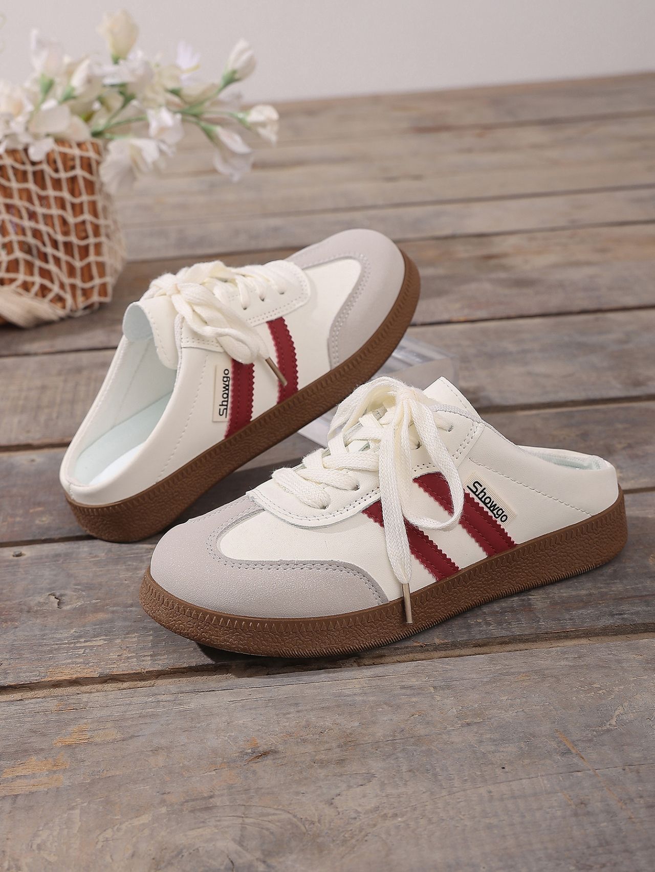 Damen Plattform Slipper Mit Farbblock In Großen Größen_voghion.com