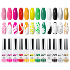 CUCLA美甲拉線膠 8ml彩繪拉線光療膠 批發拉線瓶裝膠 liner gel