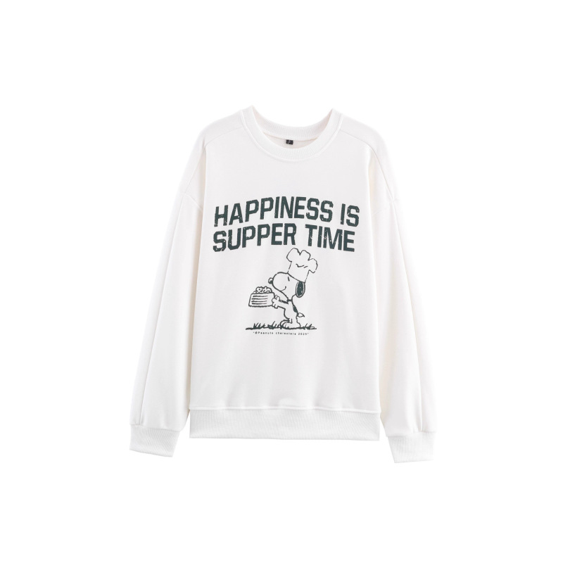 Autumn New European and American Cross-Border Export Fashion Simple Casual Peanut Comic Snoopy Washed Sweatshirt 3253003 Autumn New European and American Cross-Border Export Fashion Simple Casual Peanut Comic Snoopy Washed Sweatshirt 3253003
