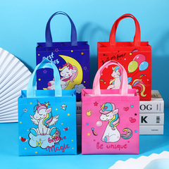 Amazon Cartoon Unicorn Children's Toy Snack Storage Bag Foldable Portable Non-Woven Shopping Bag