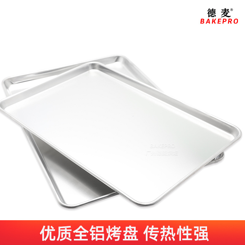 Bandeja rectangular comercial para hornear de 60x40, venta directa del fabricante, especial para galletas, bandeja de aleación de aluminio.