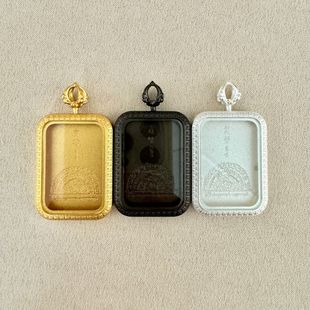 [Titanium Steel] Thangka Gawa Box Manufacturer Wholesale Titanium Steel Thangka Case 2*3 Card Core Waterproof