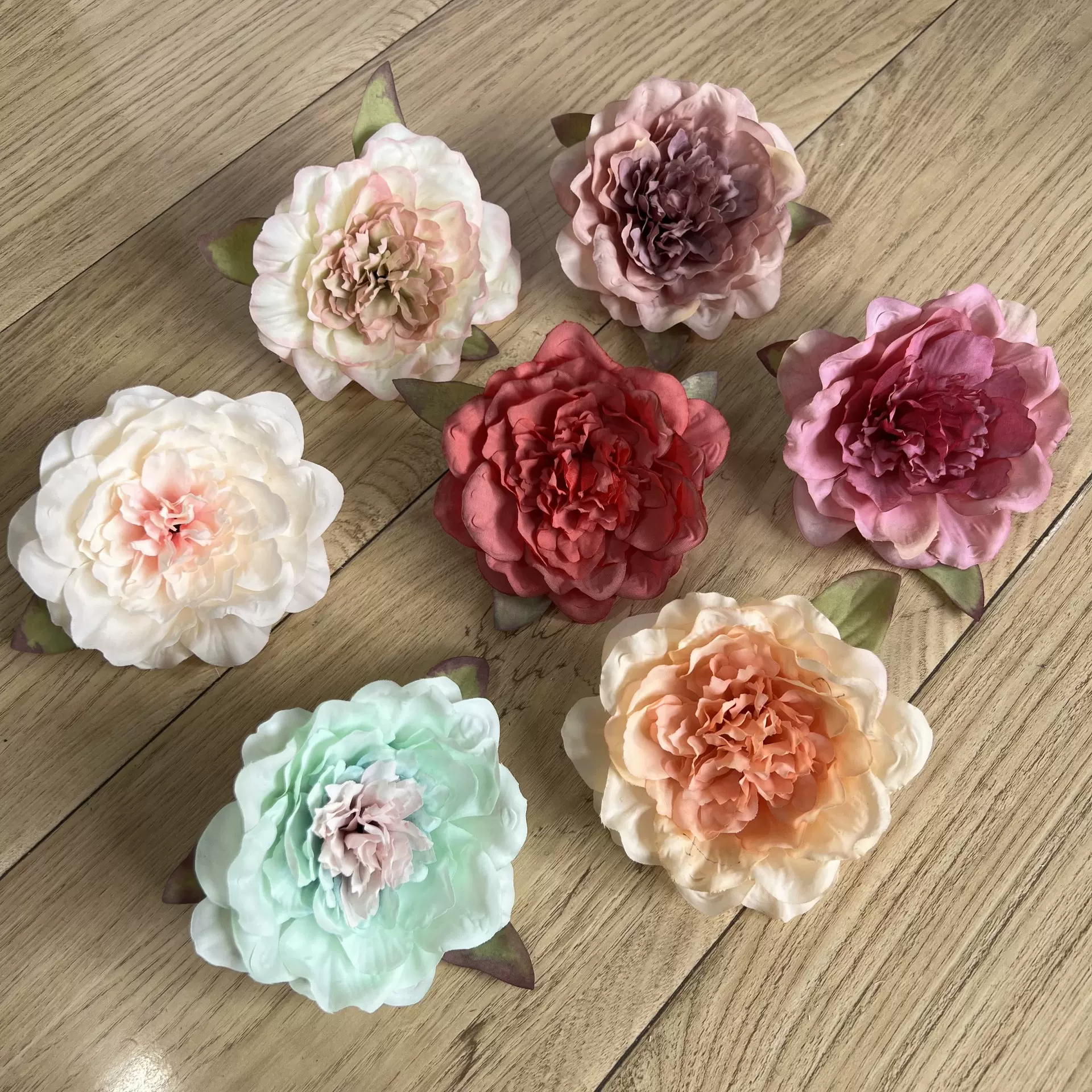 仿真牡丹花头 头饰假花配件 唐风簪花 diy手工材料包家居摄影道具