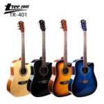 厂家供应木吉他41寸初学全椴木民谣乐器批发可弹奏风初学者音乐