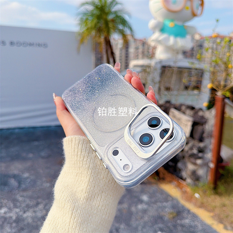新款适用于苹果IPhone 17 ProMax闪粉渐变16 ProMax亮彩16E透明壳 - 7