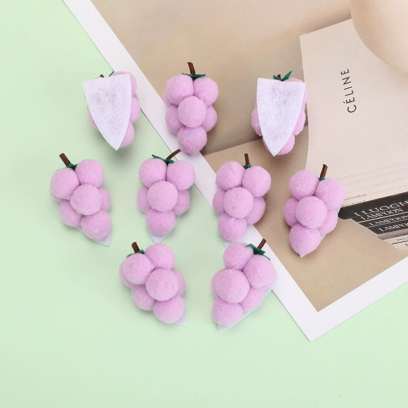 Милая мини-фиолетовая Виноградная кукла DIY шпилька для волос мяч ювелирные аксессуары Одежда кулон аксессуары плюшевый мяч