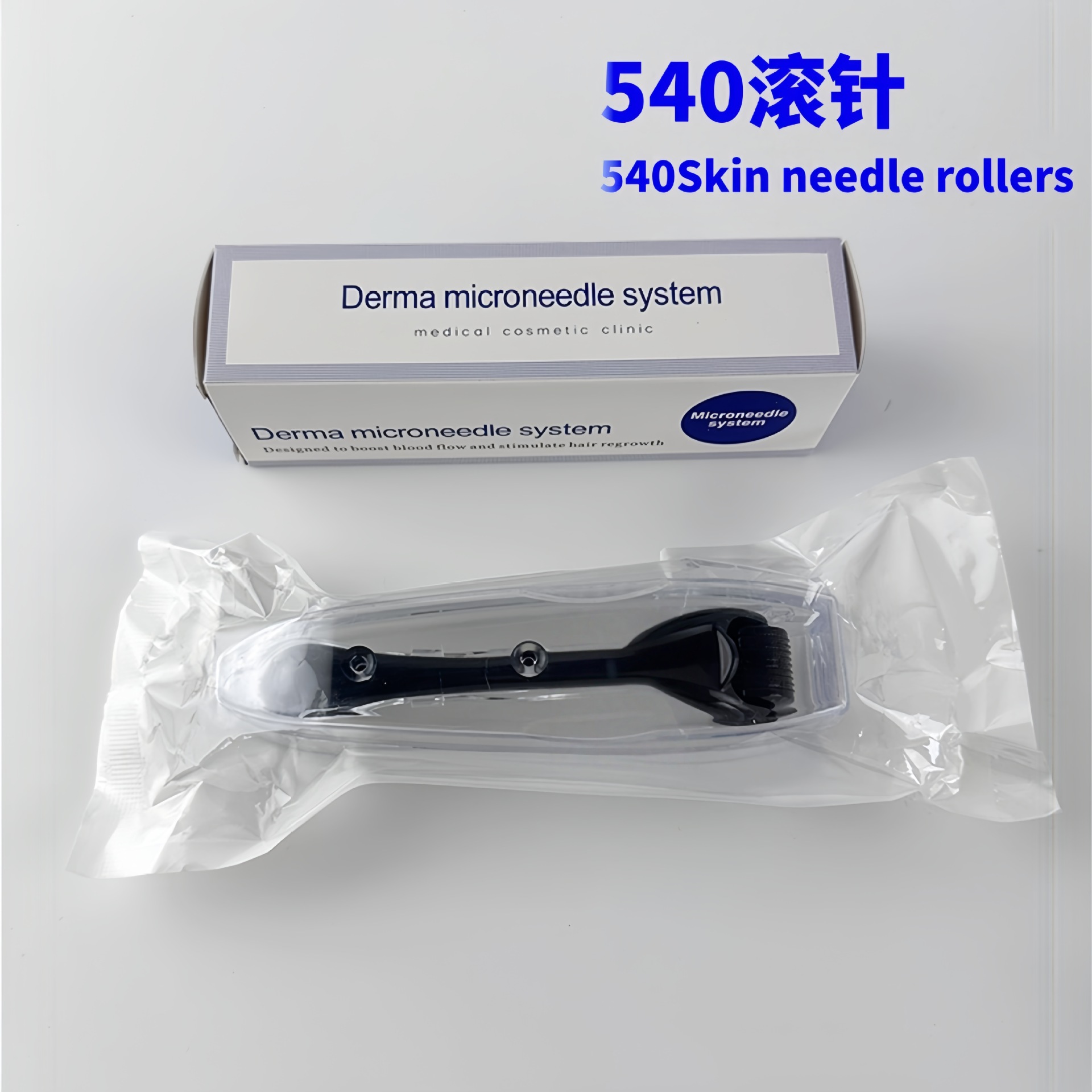 Roller de microagujas transfronterizas 540 Needle Skin Roller Fabrica de fabricación de marca de máquina de comercio exterior Amazon certificación