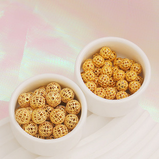 18K����ɫ�U�ջ��y�A��8mmɢ��DIY�����������鴮��ŷ���