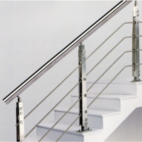 Factory-direct supply 304 stainless steel stair rail for home renovation balcony stair railing 304 stainless steel wire pipe column