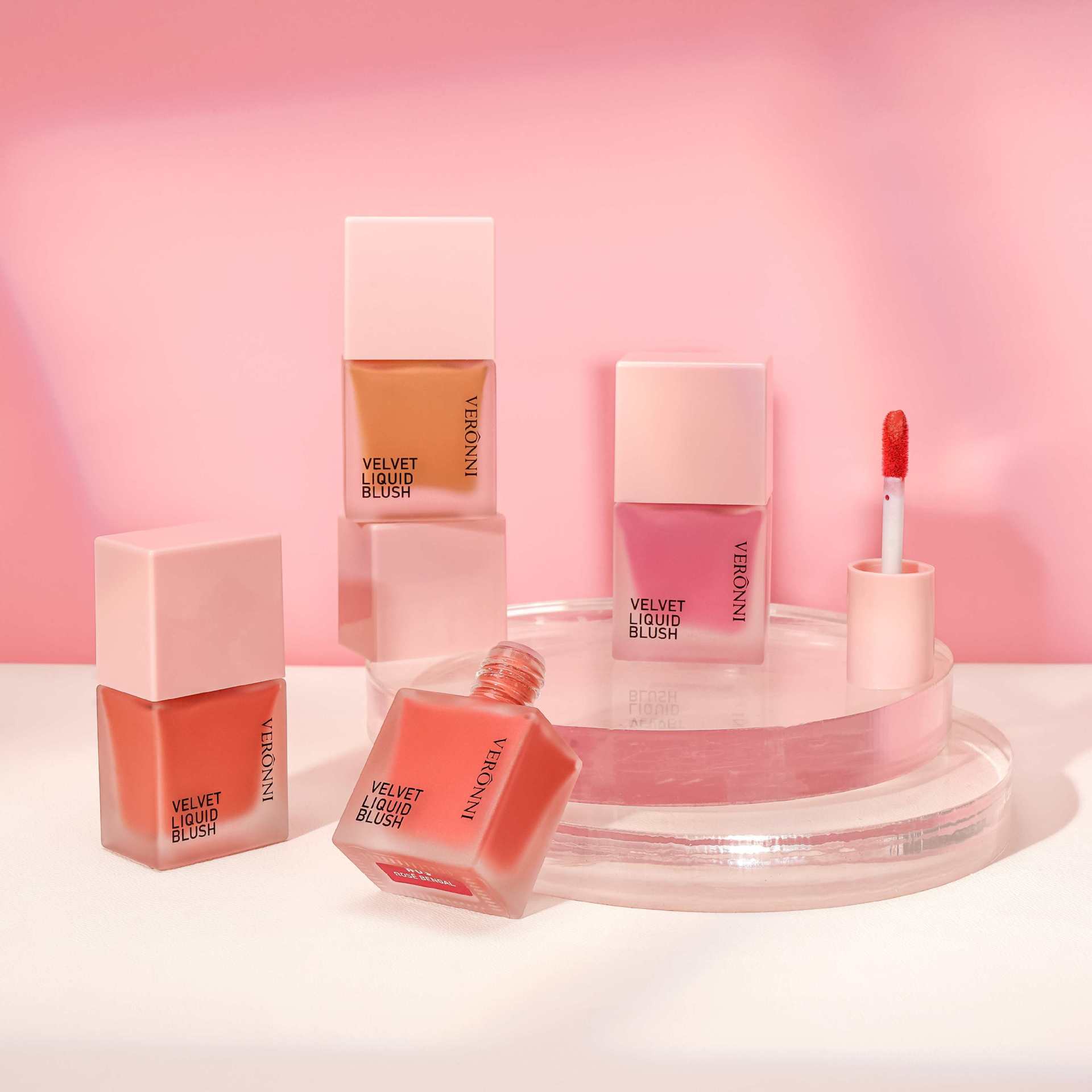 VERONNI 10ML liquid blush long-lasting color non-fading waterproof blush natural moisturizing rouge blush