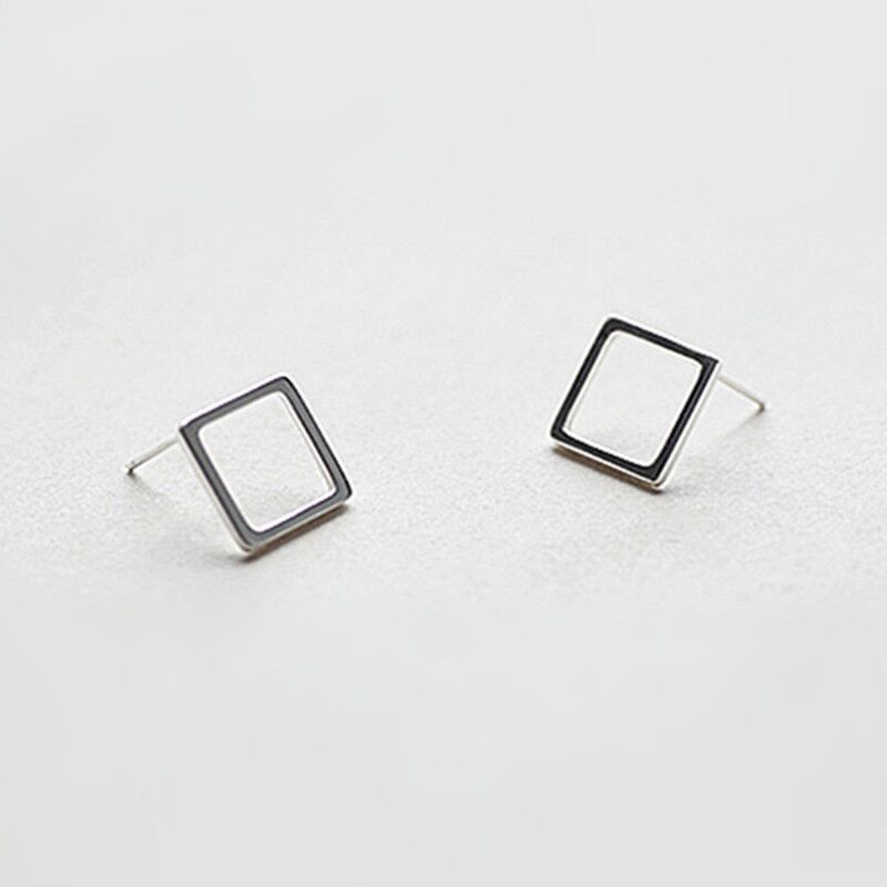 Square fashionable elegant sophisticated cute earrings