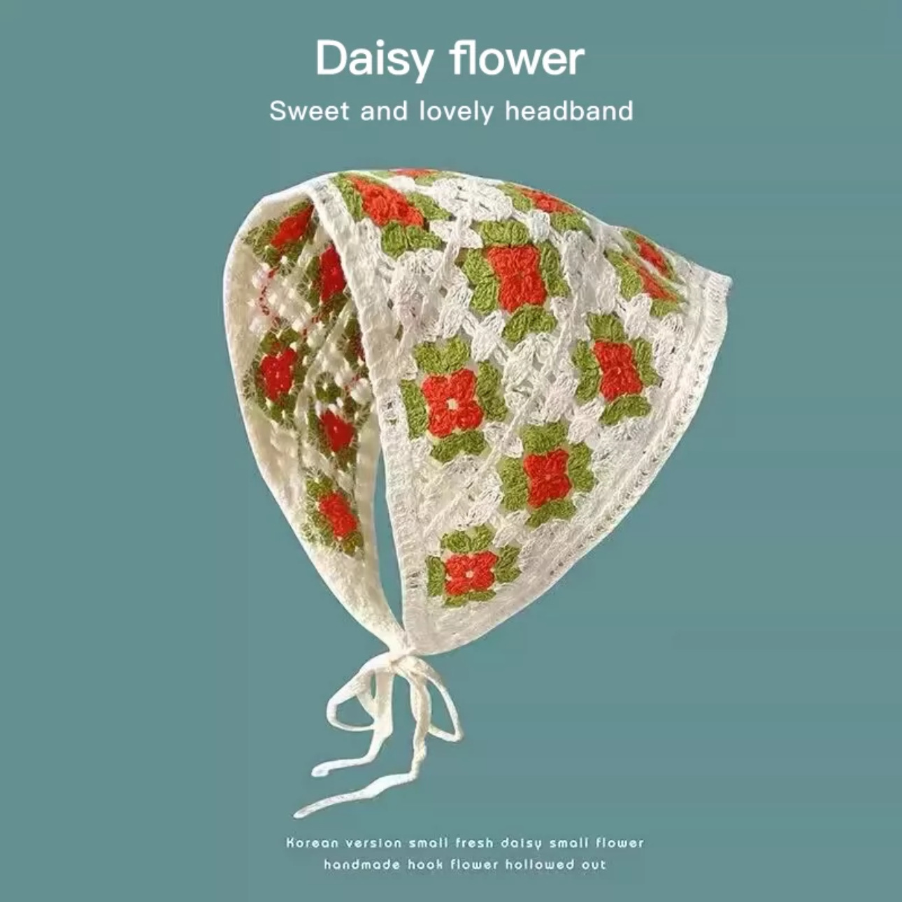 Dopamina transfronteriza Daisy toallas triangulares de punto caliente viaje dulce encantador pañuelo de estilo mujer