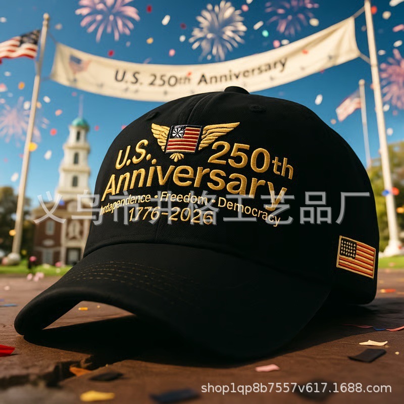 跨境新品Anniversary Retro Washed Cap周年纪念复古水洗帽|undefined