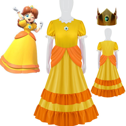 Super Mario Galaxy Rosalina Cosplay Costume Princess Dress Anime Rosalina Costume